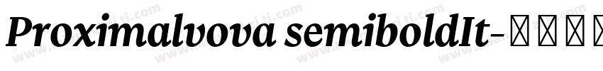 Proximalvova semiboldIt字体转换